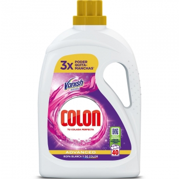 Detergente gel poder quitamanchas Vanish Oxi Action Advanced Colon 40 lavados.