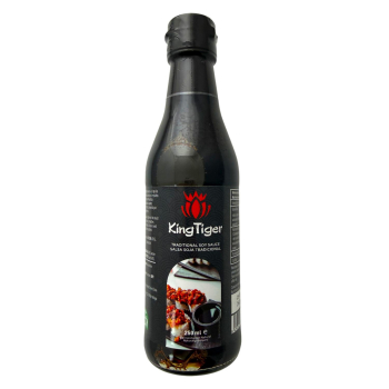 Salsa de soja tradicional King Tiger 250 ml.