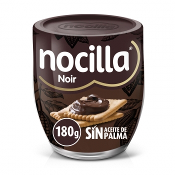 Crema de cacao Noir Nocilla sin gluten sin aceite de palma 180 g.