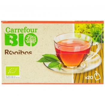 Té Rooibos en bolsitas ecológico Carrefour Bio 20 ud.