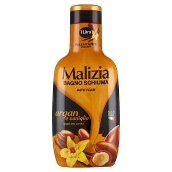 Gel de ducha argan y vainilla Malizia 1000 ml.