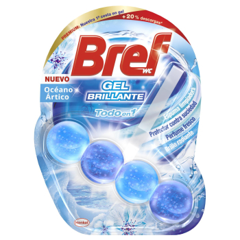 Colgador WC gel brillante Todo en 1 Océano Ártico Bref 1 ud.