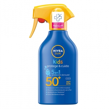Spray protector solar niños FP50+ Protege & Cuida Kids Nivea Sun 270 ml.