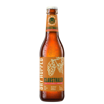 Cerveza Clausthaler sin alcohol sin filtrar botella 33 cl.