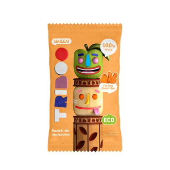 Snacks infantil de manzana ecológica Smileat 25 g.
