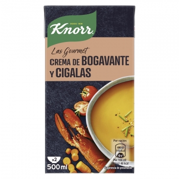 Crema de bogavante y cigalas Gourmet Knorr 500 ml.