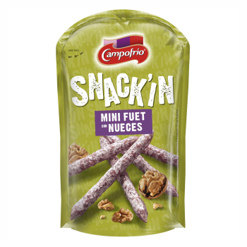 Mini fuet con nueces Snack'in Campofrío 50 g.