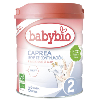 Leche infantil de continuación caprea desde 6 meses hasta 12 meses en polvo ecológico Babybio 1 lata 800 g