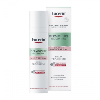Sérum triple efecto para el acné DermoPure Oil Control Eucerin 40 ml.