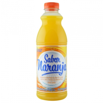 Bebida de fruta de naranja Carrefour botella 1 l.
