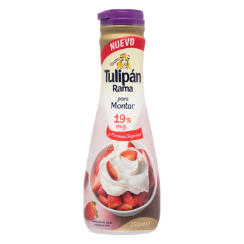 Nata para montar Tulipán 250 ml.