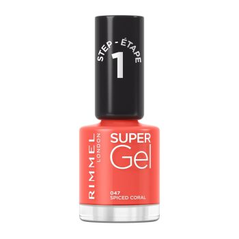 Esmalte de uñas Super Geel 047 spiced coral Rimmel London 1 ud.