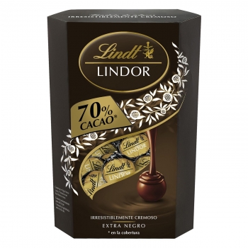 Bombones de chocolate negro con relleno cremoso Lindt Lindor 337 g.
