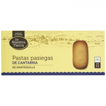 Pastas pasiegas de Cantabria de mantequilla De Nuestra Tierra 200 g.