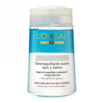 Desmaquillante suave de ojos y labios L'Oréal Dermo Expertise 125 ml.