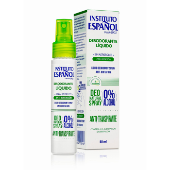Desodorante liquido en spray anti-irritación Instituto Español 50 ml.