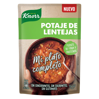 Crema de potaje de lentejas Knorr 375 ml.