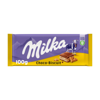 Chocolate con leche relleno de galleta choco-swing Milka 100 g.