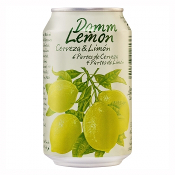 Cerveza Damm Lemon con limón lata 33 cl.