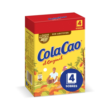Cacao soluble en sobres ColaCao Original pack 4 unidades de 18 g. 4 x 18 g