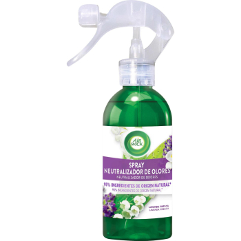 Spray neutralizador de olores fragancia lavanda fresca Air Wick 237 ml.