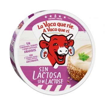 Queso fundido en porciones La Vaca que Ríe sin gluten sin lactosa 120 g.
