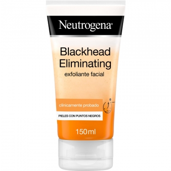 Exfoliante facial con ácido salicílico purificante para piel con puntos negros Blackhead Eliminating Neutrogena 150 ml.