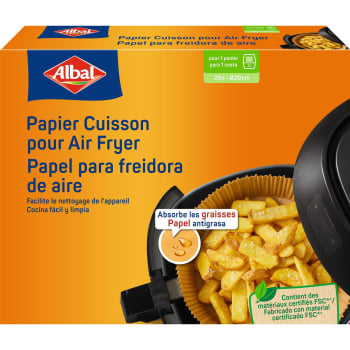 Papel para freidora de aire Albal 20 ud.