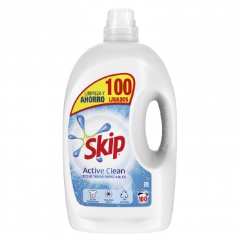 Detergente líquido Active Clean Skip 100 lavados.