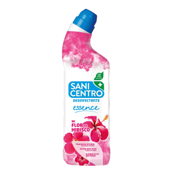 Gel WC desinfectante flor de hibisco Essence Sanicentro 750 ml.