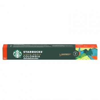 Café espresso Colombia en cápsulas Starbucks compatible con Nespresso 10 unidades de 5,7 g.