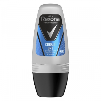 Desodorante roll-on para hombre Cobalt anti-transpirante Rexona 50 ml.