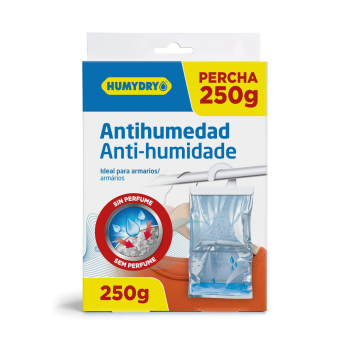 Percha antihumedad especial armarios pequeños Humydry 250 g.