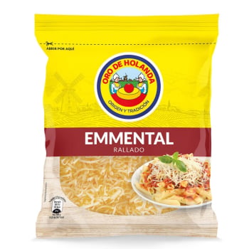 Queso emmental rallado Oro de Holanda 180 g.