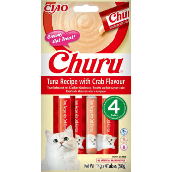 Paté de gato sabor atún con cangrejo Churu 4x14 g