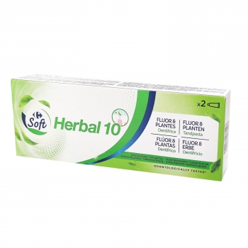 Dentífrico expert + herbal 10 en 1 Dentalyss pack de 2 unidades de 75 ml.