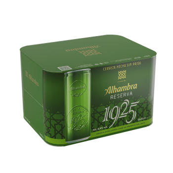 Cerveza Alhambra reserva 1925 pack 12 latas 33 cl. 12 x 33 cl