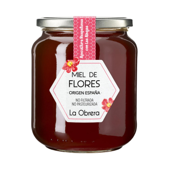 Miel de flores La Obrera 950 g.
