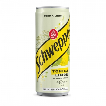 Tónica Schweppes limón lata 33 cl