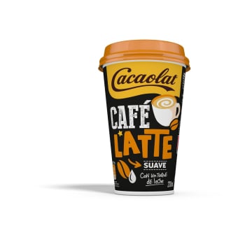 Café latte suave con leche Cacaolat 230 ml.