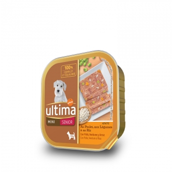 Comida húmeda para perro Mini Senior Ultima 150 g.