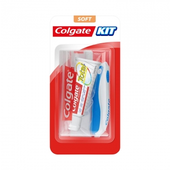 Kit de viaje Colgate: dentífrico original 20 ml, cepillo de dientes 1 ud. y estuche 1 ud.