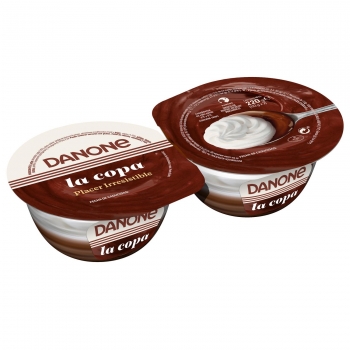 Copa de chocolate con nata Danone La Copa pack de 2 unidades de 110 g.