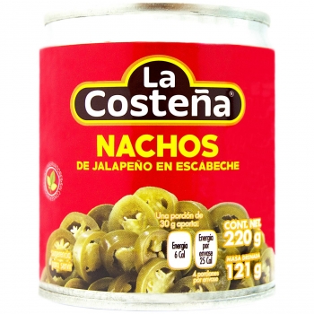 Jalapeños nachos La Costeña 121 g.