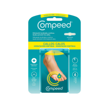 Apósitos callos hidratación continua Compeed 6 ud.