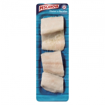 Filetes de bacalao ultracongelado Pescanova 400 g.