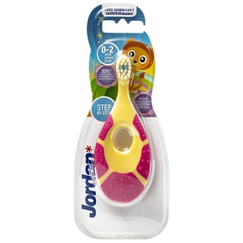 Cepillo de dientes extrasuave infantil 0-2 años Step by Step Jordan 1 ud.