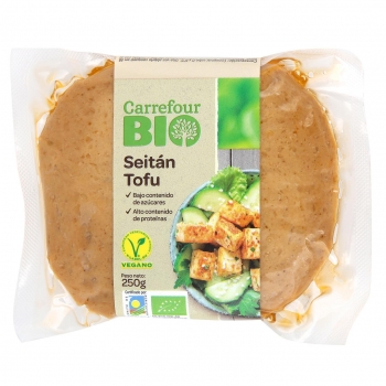 Seitán tofu ecológico Carrefour Bio 250 g.