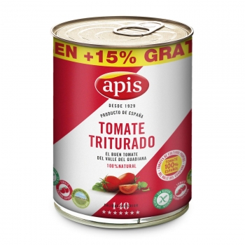 Tomate triturado Apis sin gluten 920 g.