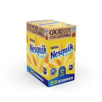 Cacao Soluble Instantáneo en Sobres Nesquik sin gluten 25 ud.